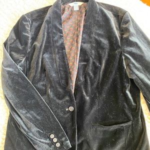 Womens Velvet Blazer